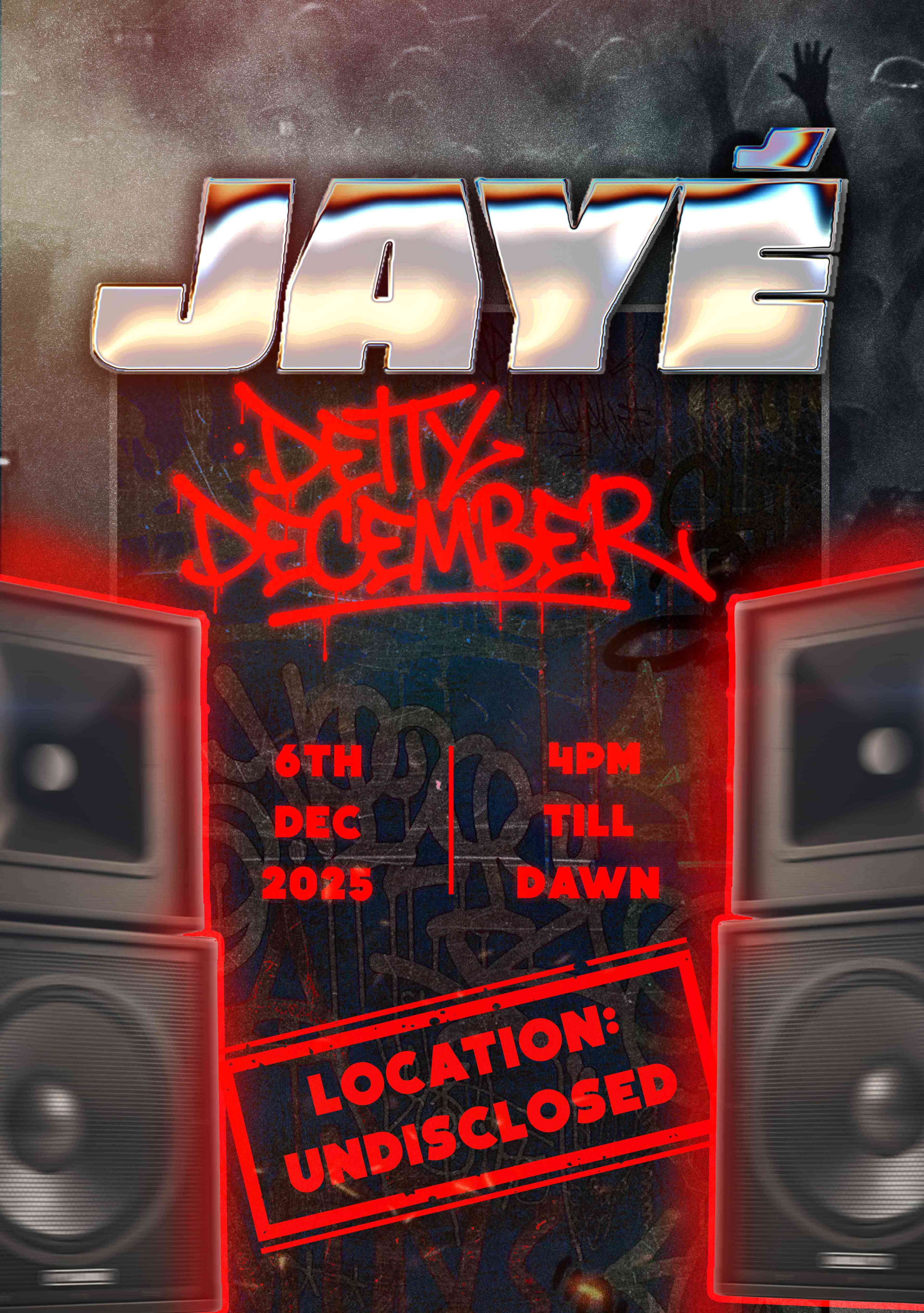 JAYÉ: Detty December poster