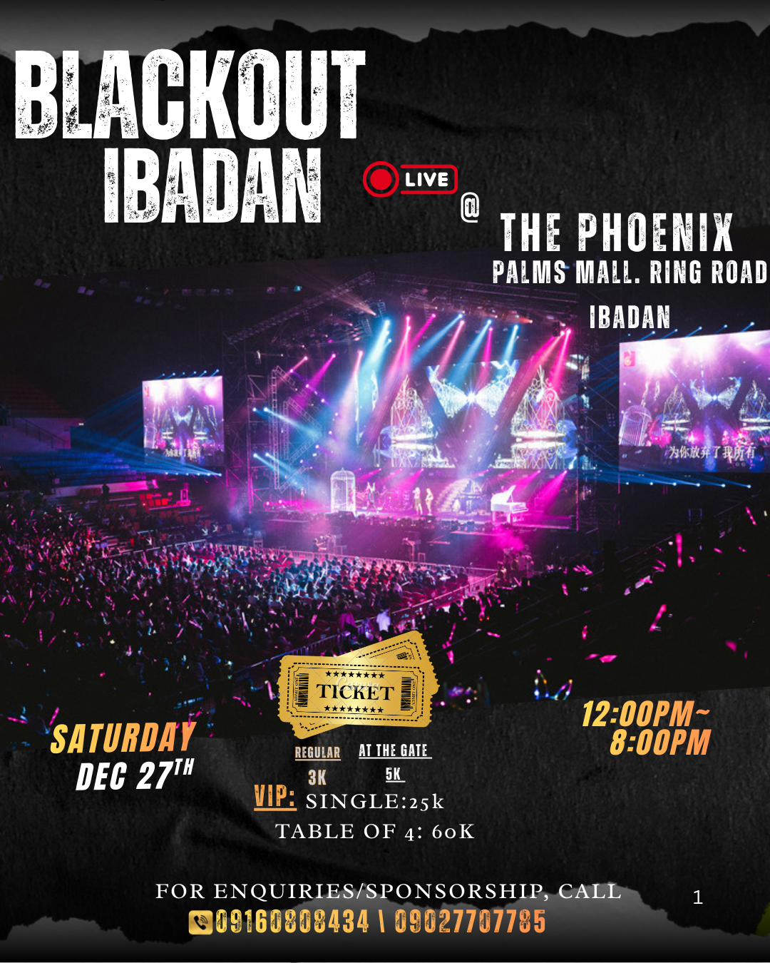 BLACKOUT-IBADAN poster