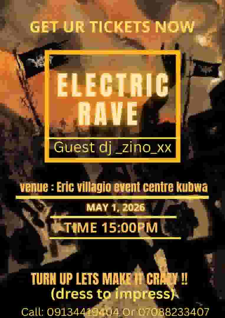 Electric rave poster
