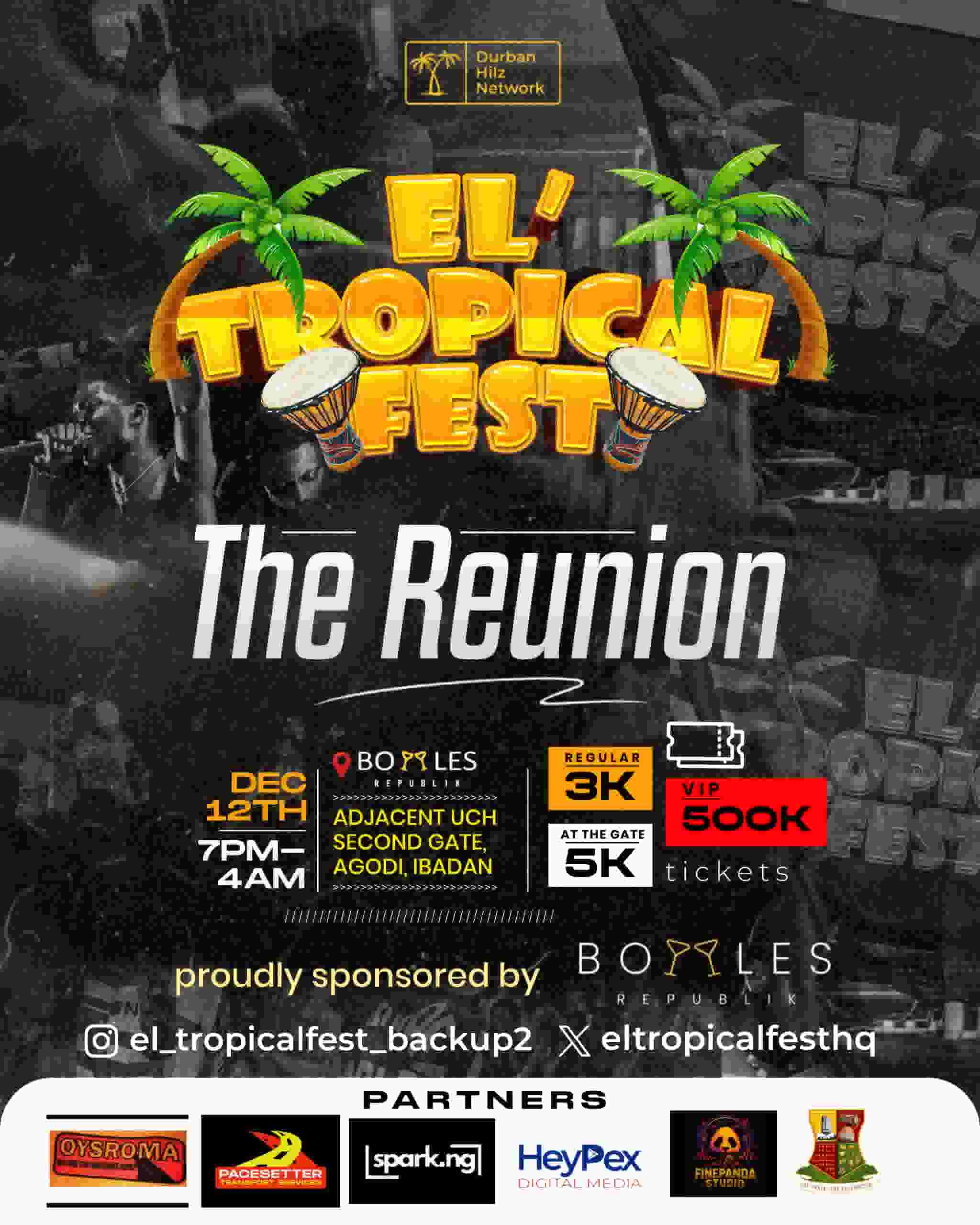 EL'TROPICAL FEST 3.0 poster