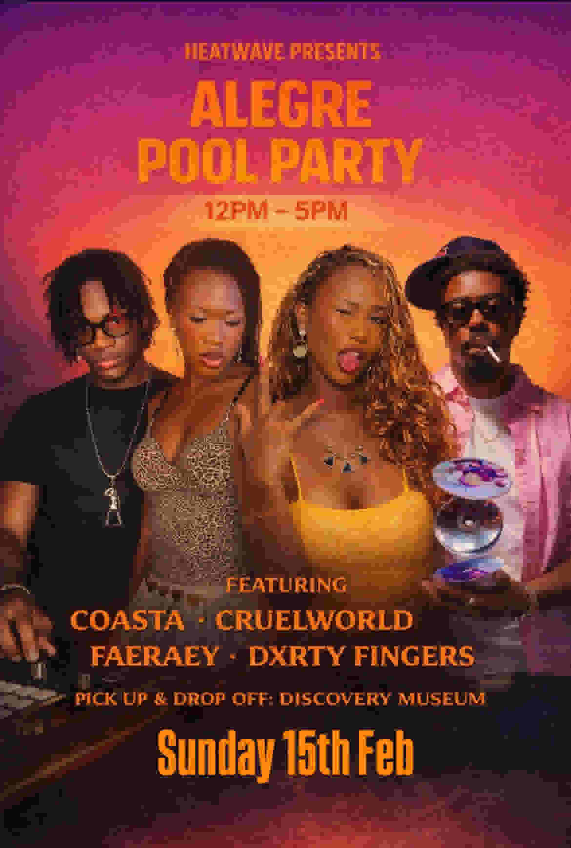 HEAT WAVE x ALEGRE POOL PARTY  poster