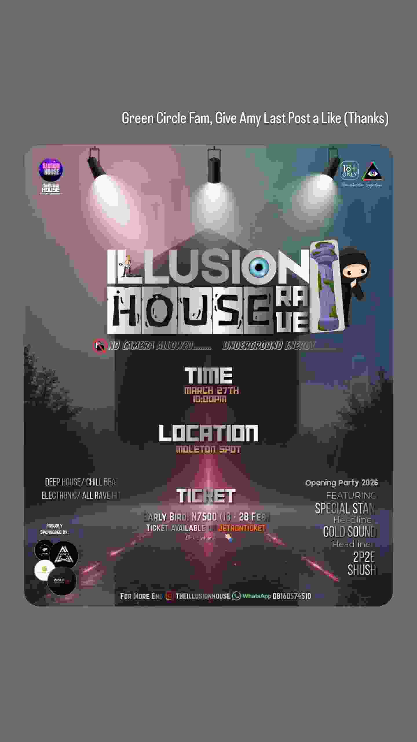 Illusion House Rave poster