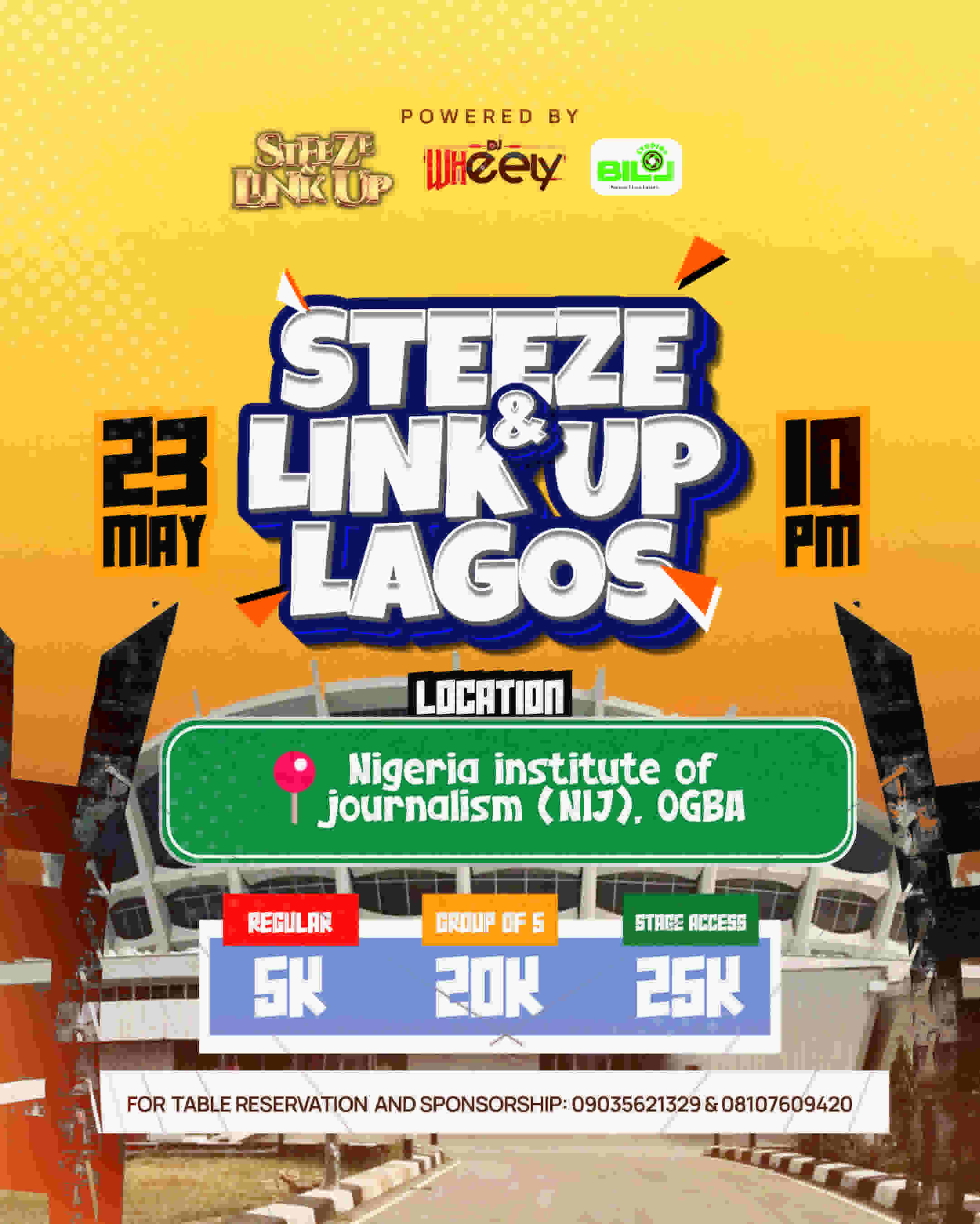 Steeze & Linkup Lagos poster