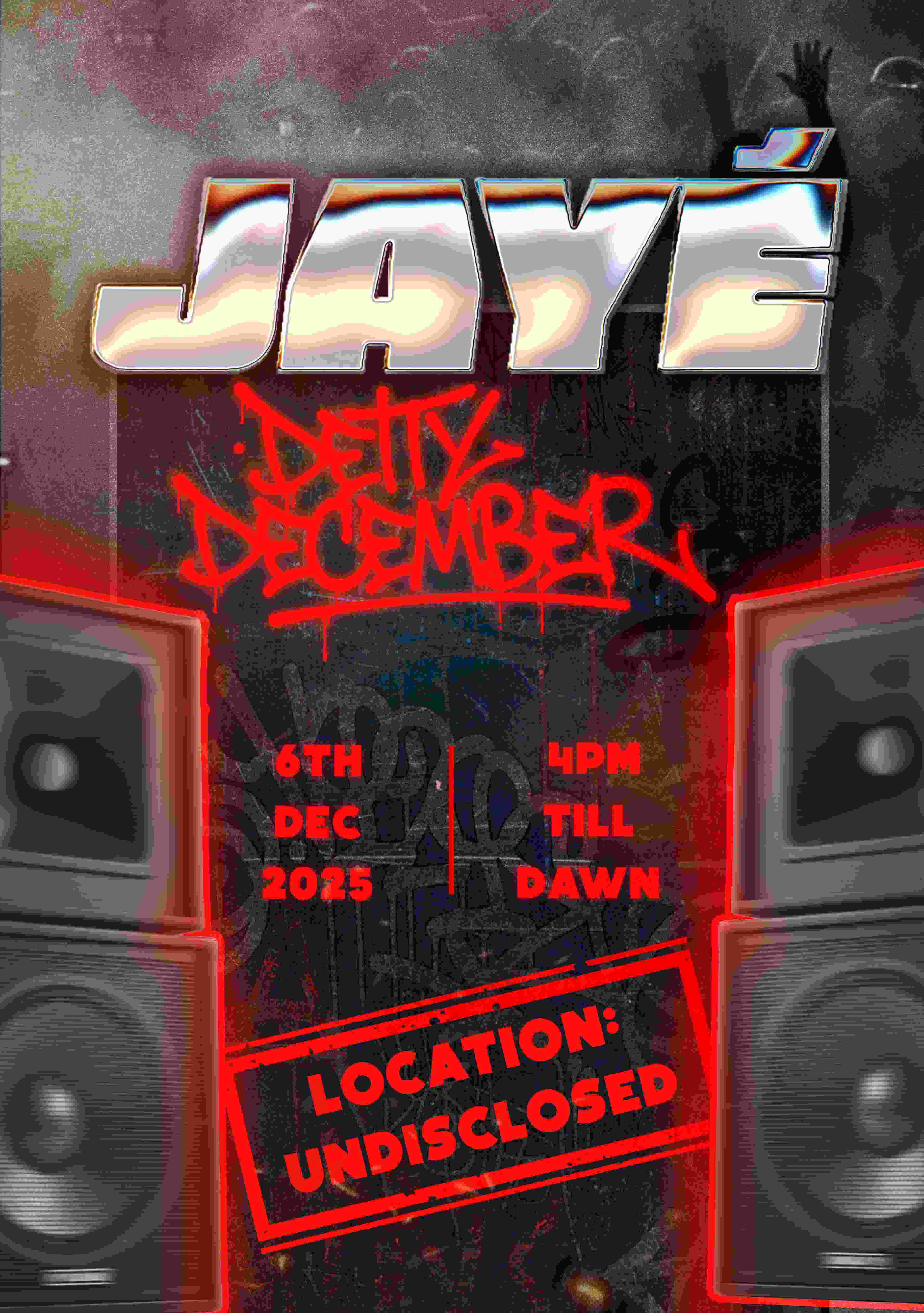 JAYÉ: Detty December poster