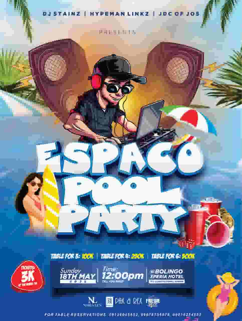 ESPACO POOL PARTY poster