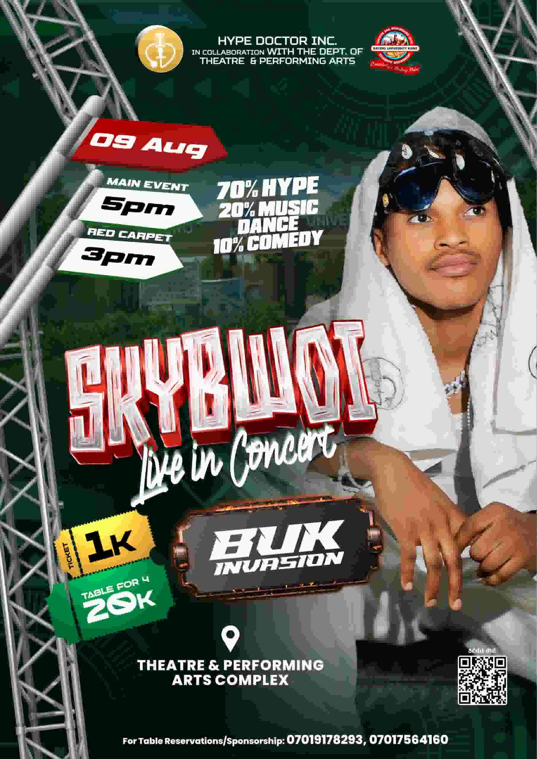 Skybwoi Live in Concert; BuK Edition poster