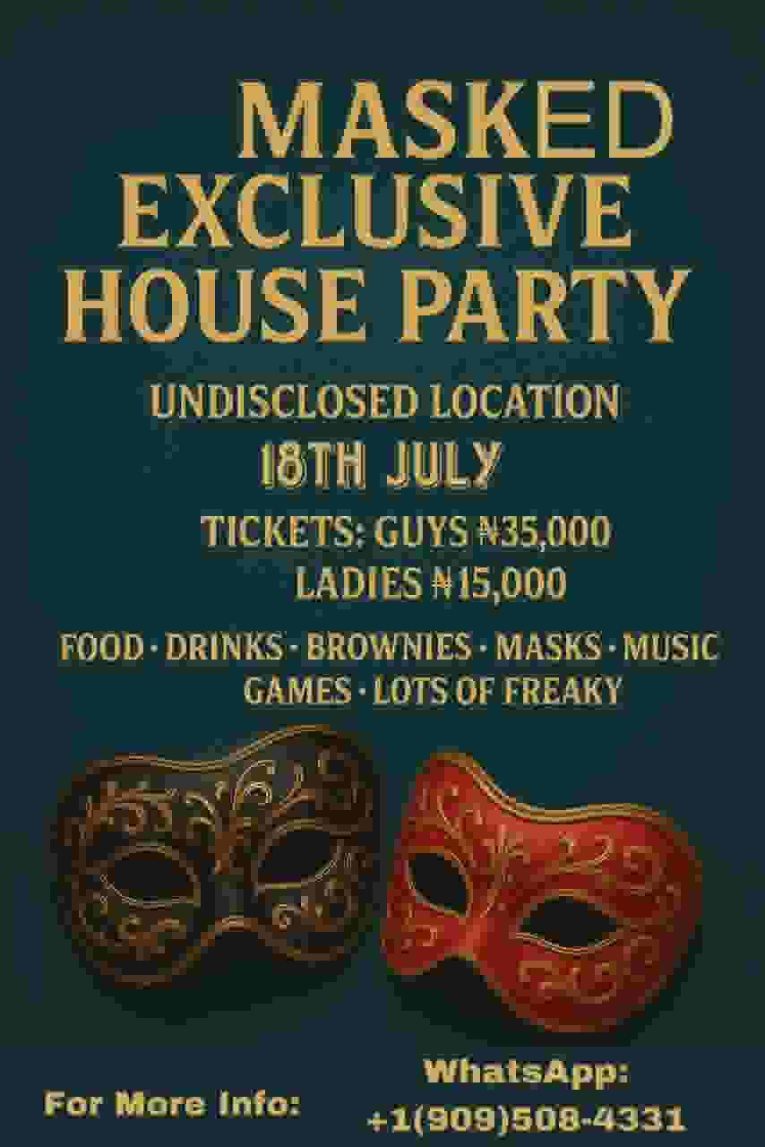 Freaky mask house party