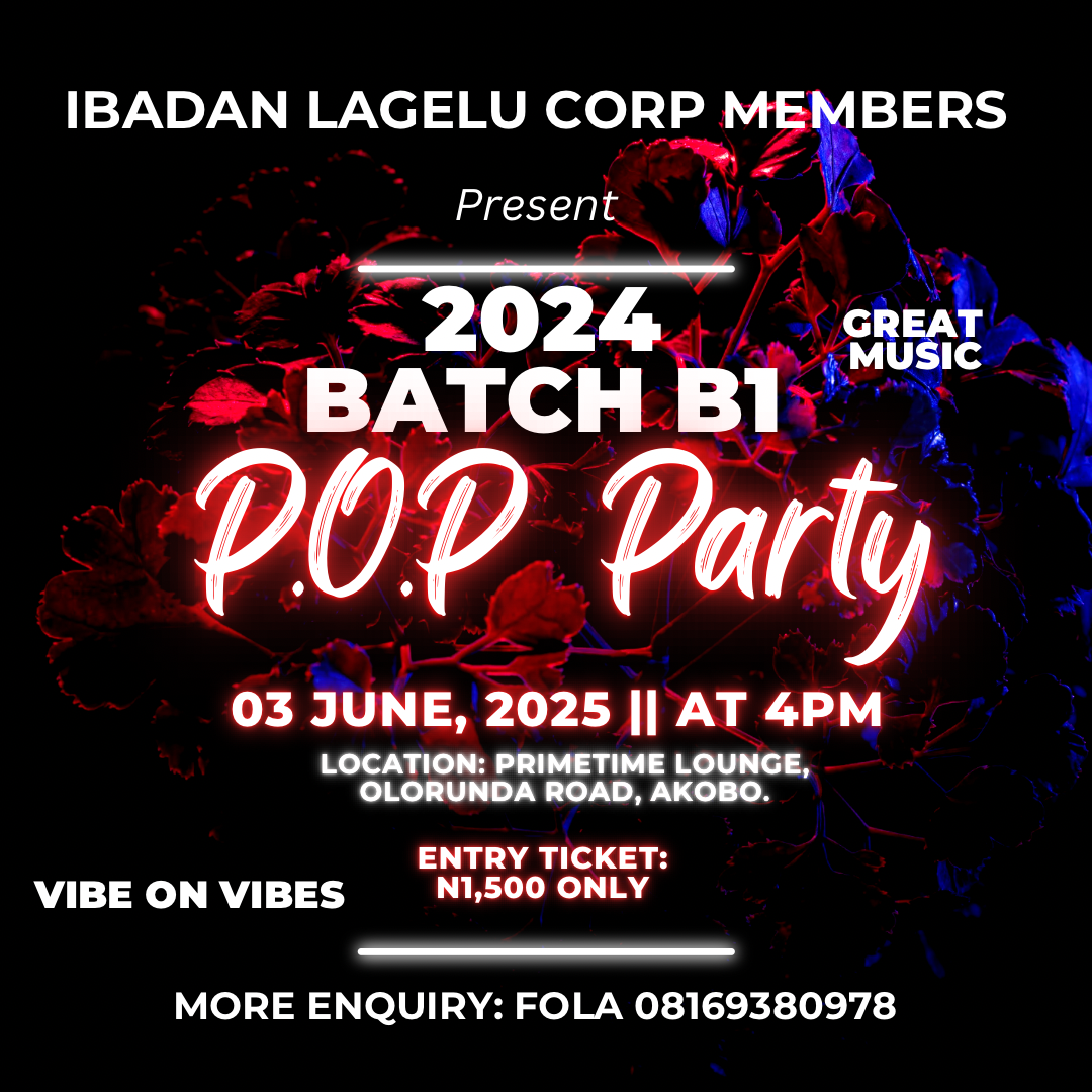 LAGELU BATCH B1 POP PARTY poster