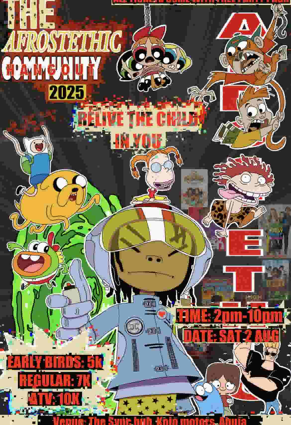 Afrosthetics Community Hangout poster