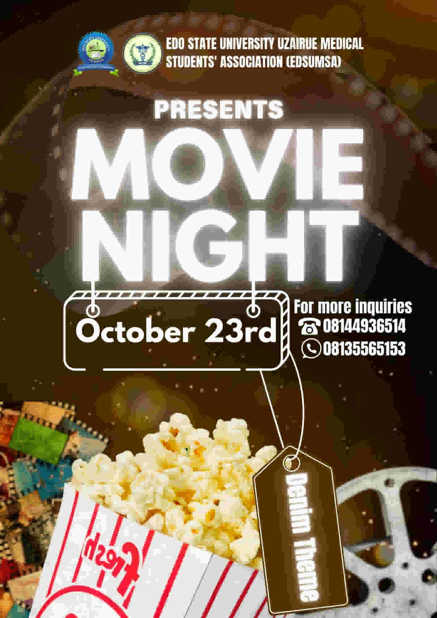 EDSUMSA MOVIE NIGHT poster
