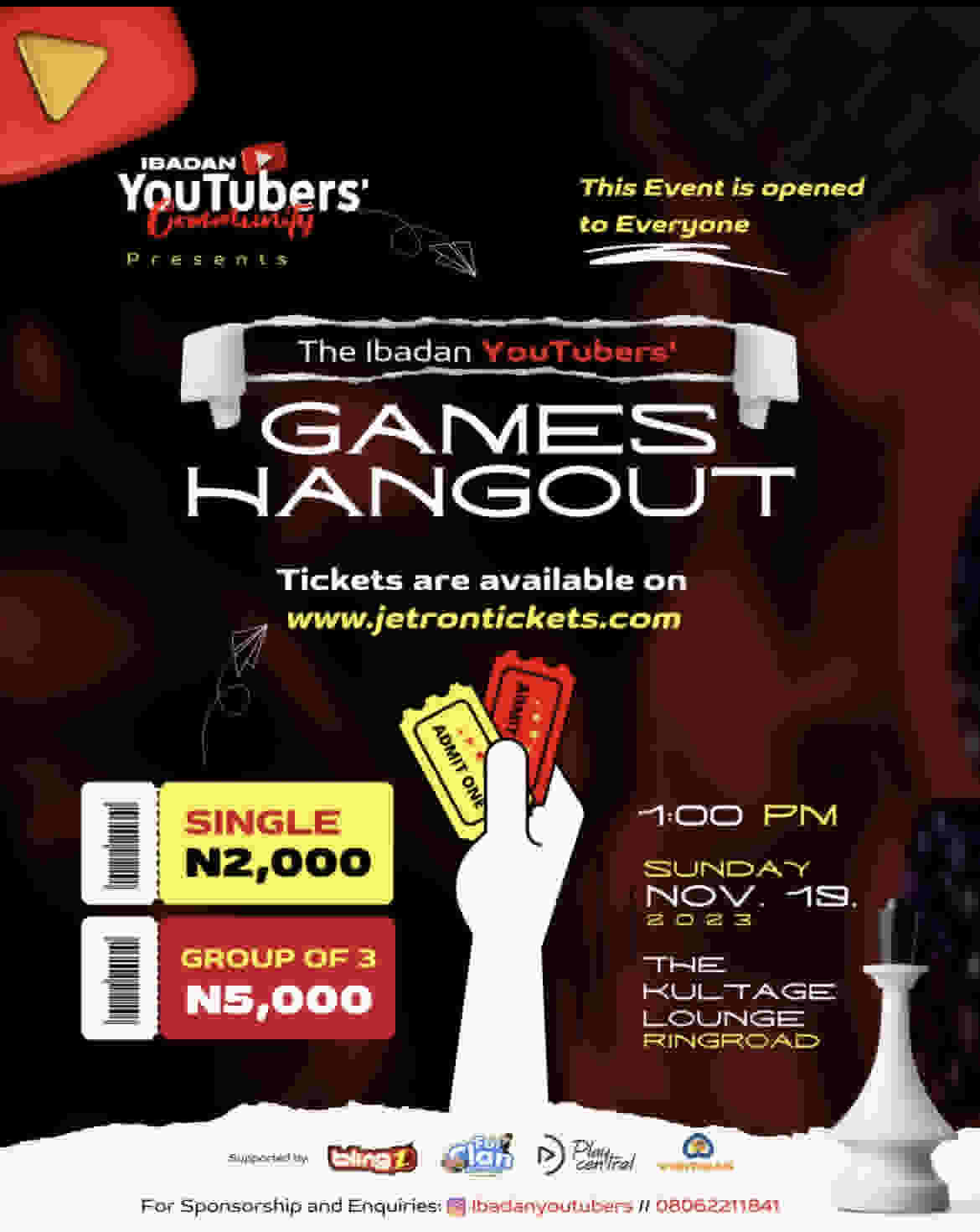 The Ibadan YouTubers Games Hangout