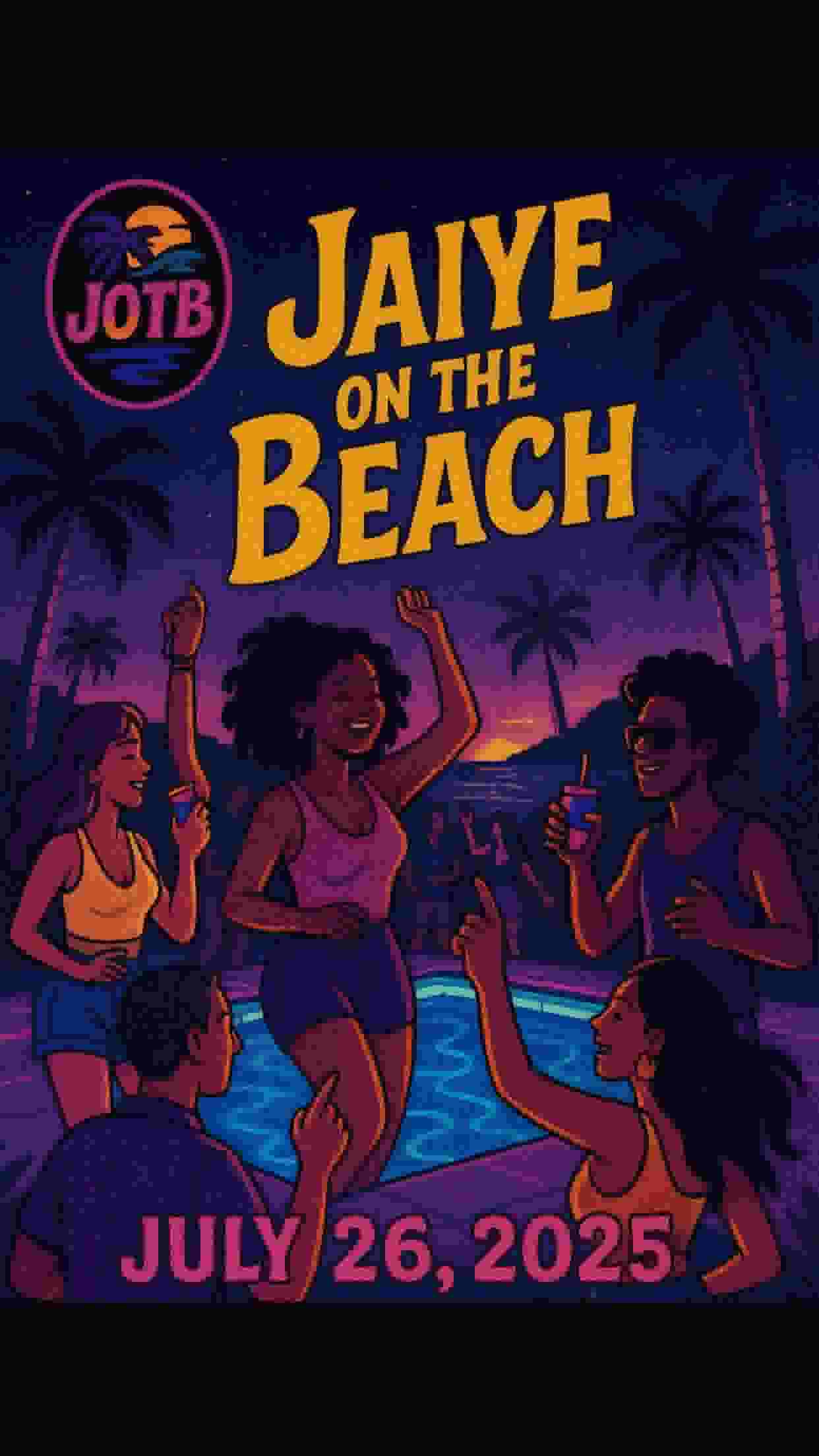 JAIYE ON THE BEACH poster