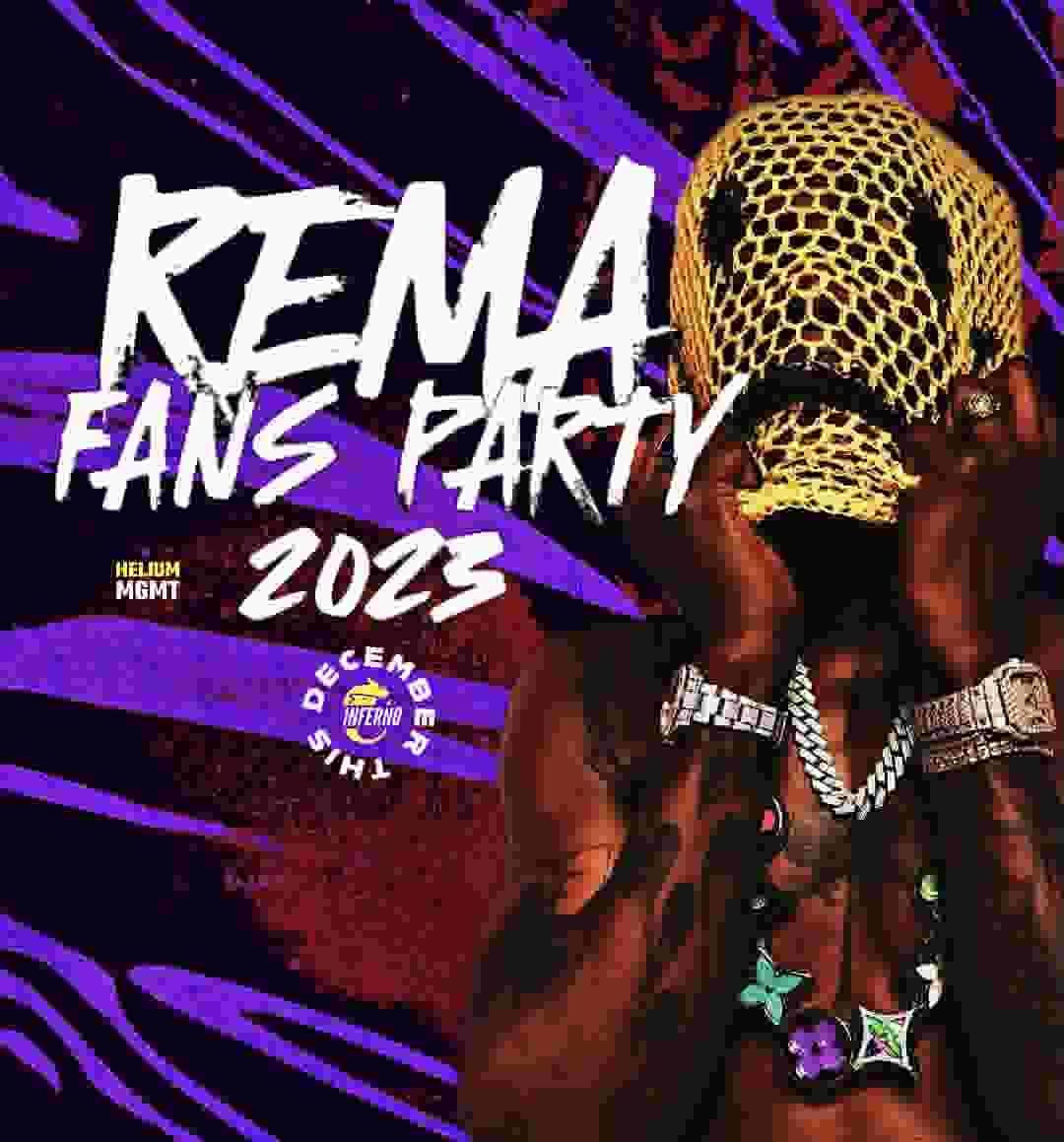 REMA FANS PARTY 2023 | RAVE LORDÉ FESTIVAL poster