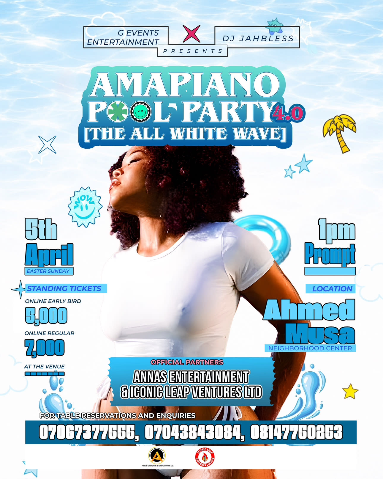 Amapiano Pool Party poster