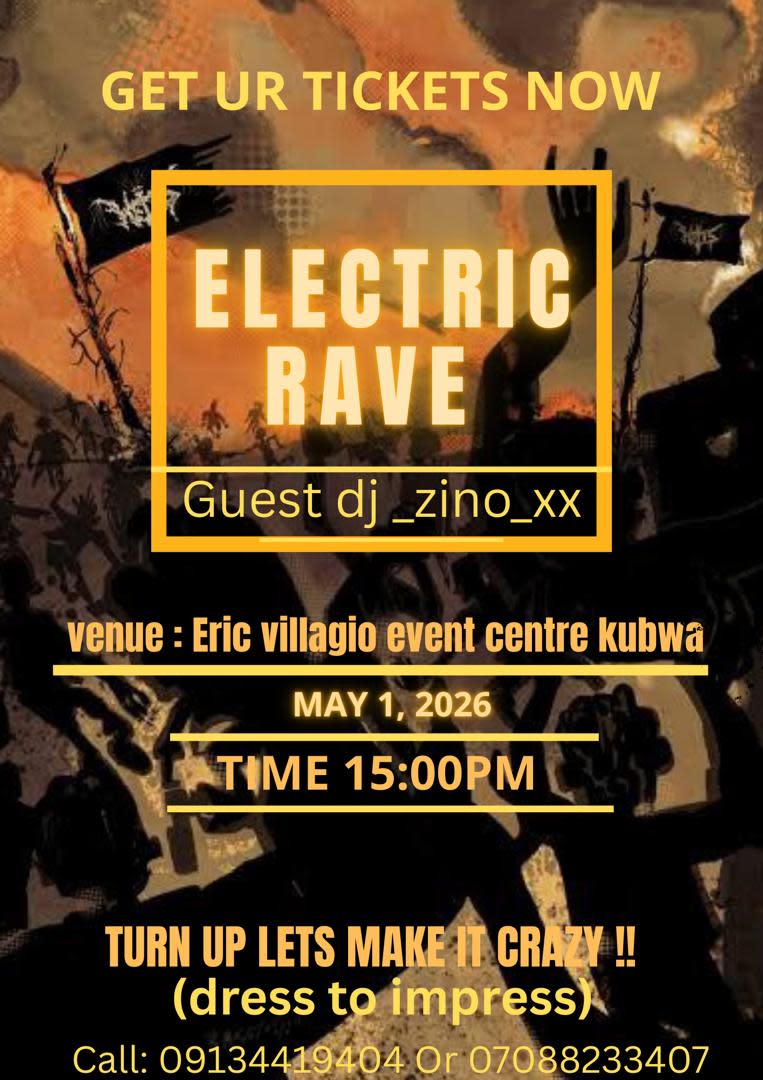 Electric rave poster
