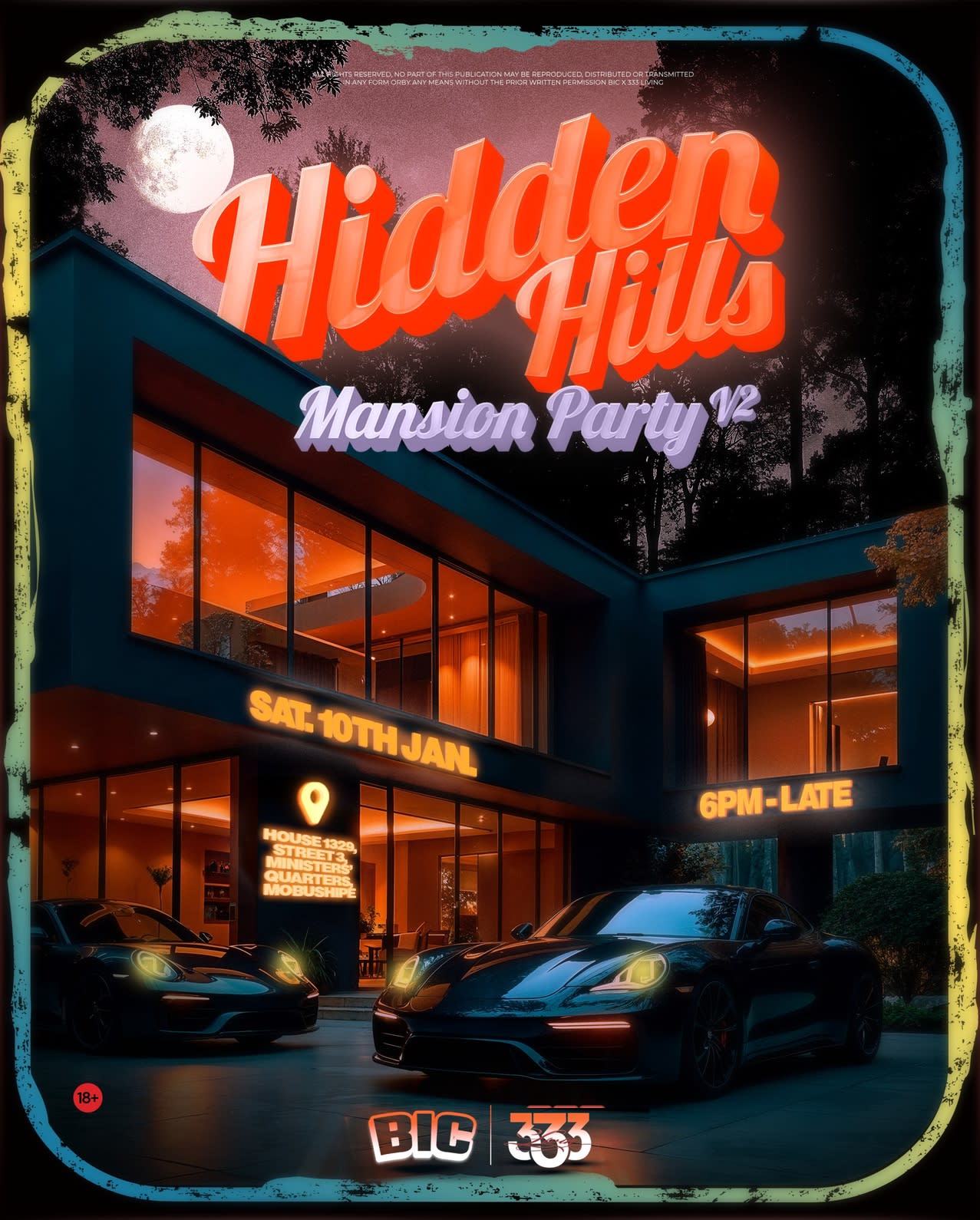 Hidden Hills Mansion Party V2 poster