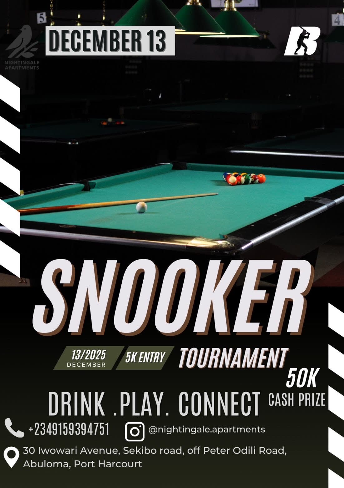 Nightingale Snooker Tournament  poster