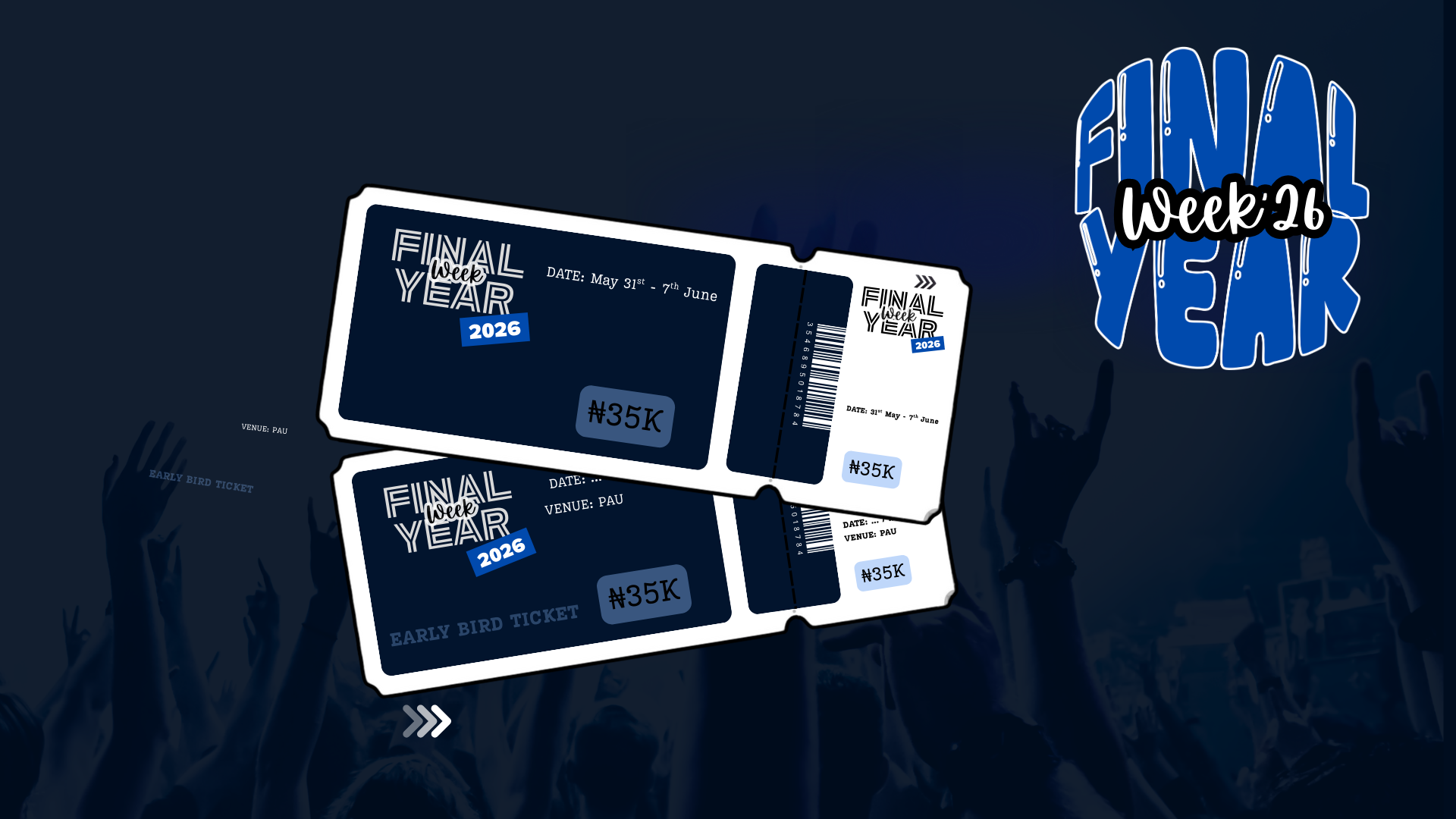 FINAL YEEAR WEEK poster