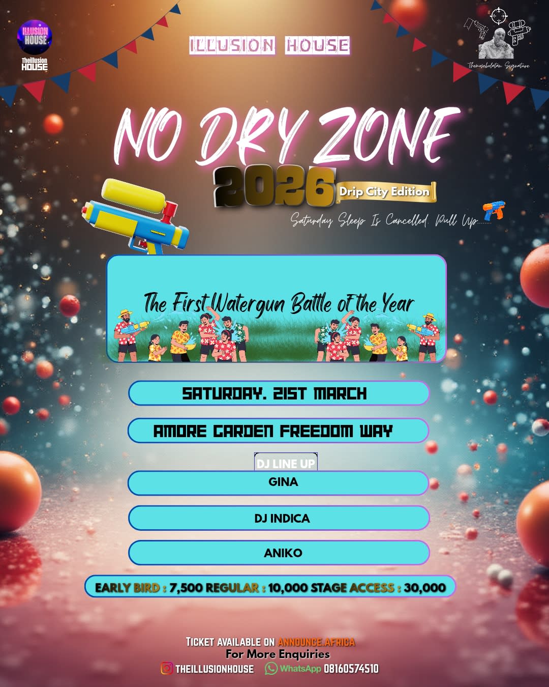 NO DRY ZONE - DRIP CITY EDITION poster