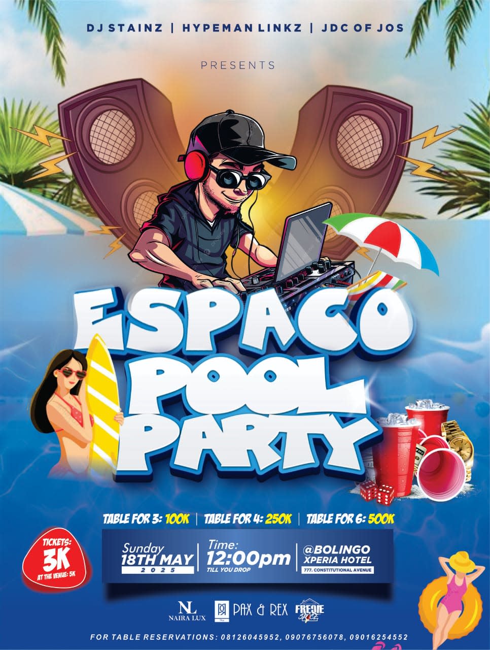 ESPACO POOL PARTY poster