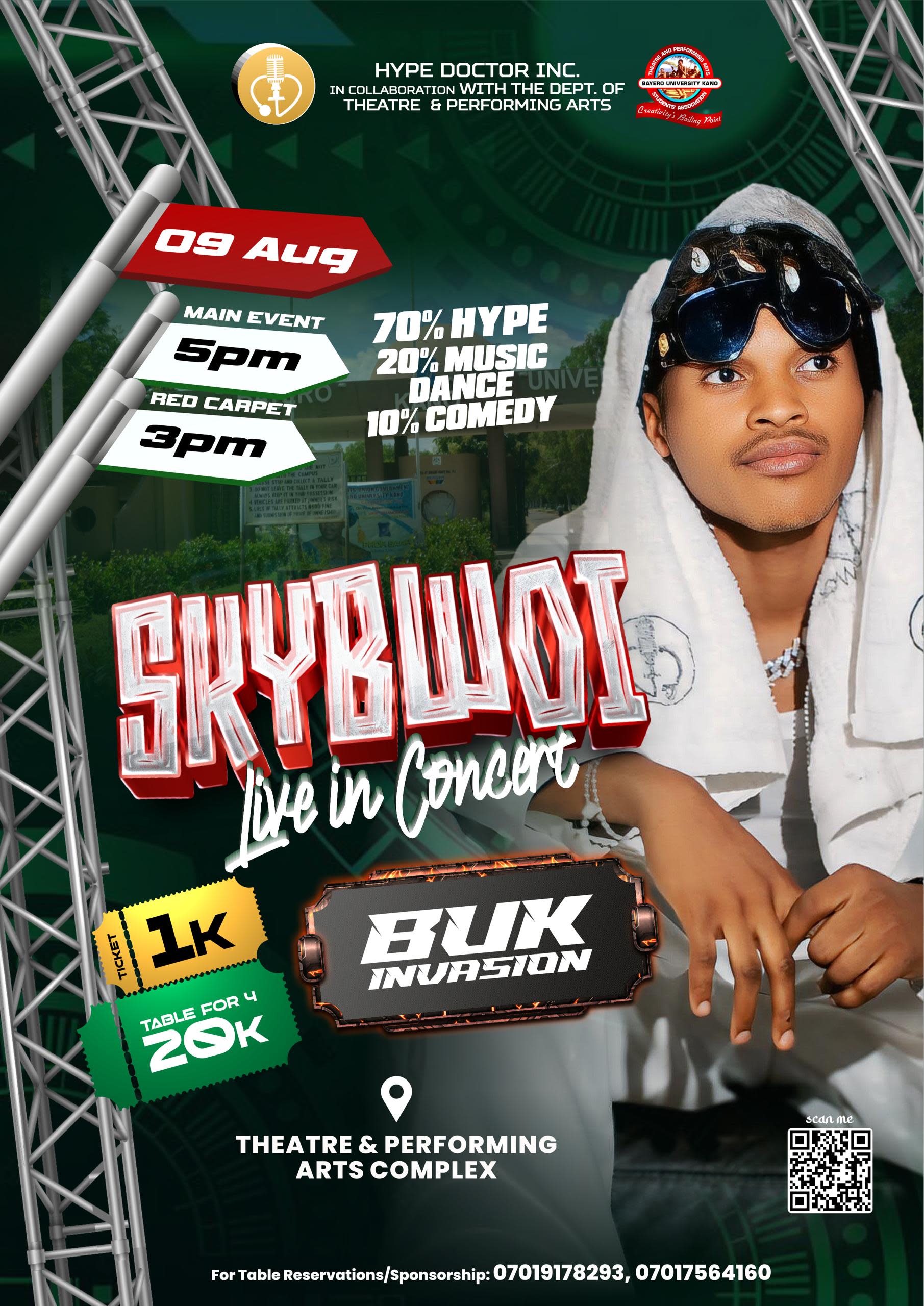 Skybwoi Live in Concert; BuK Edition poster