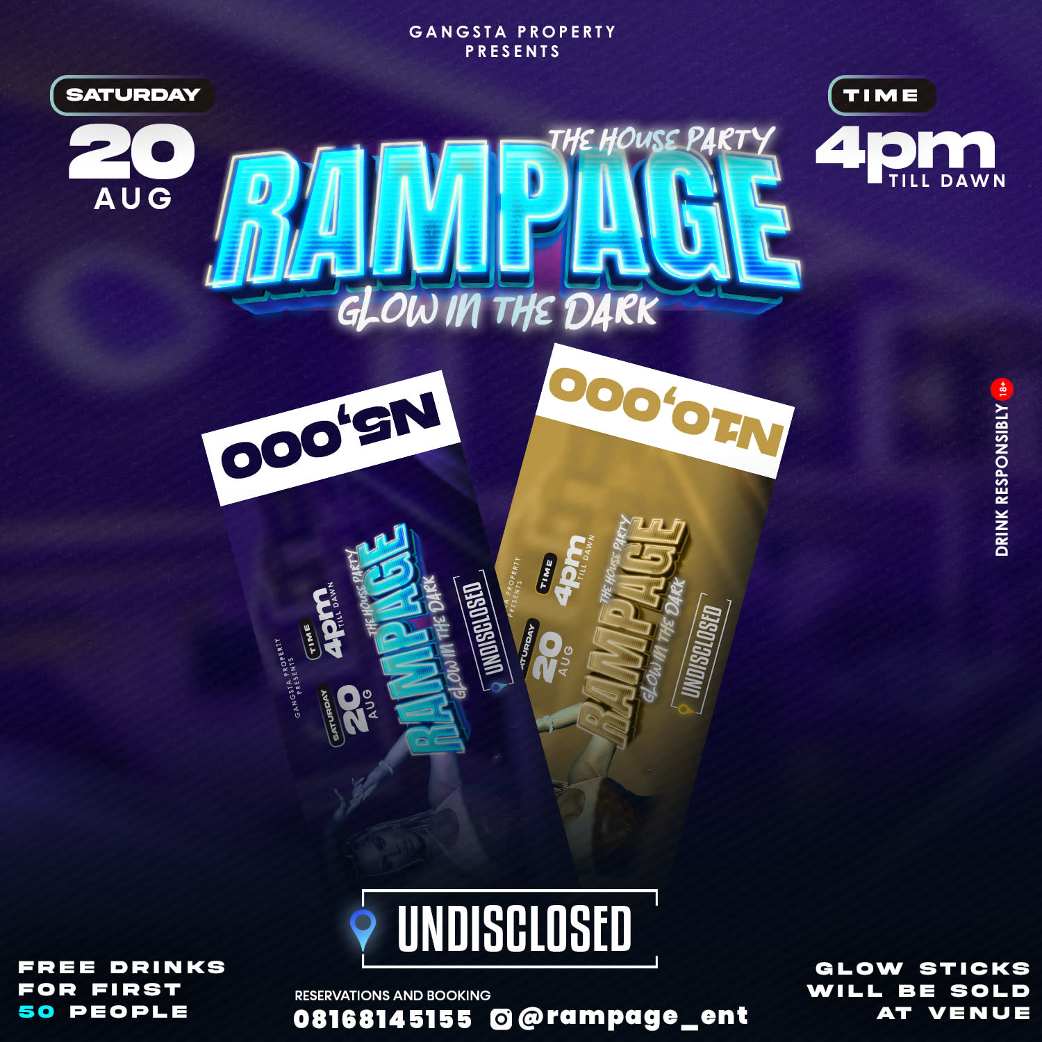 RAMPAGE HOUSE PARTY poster