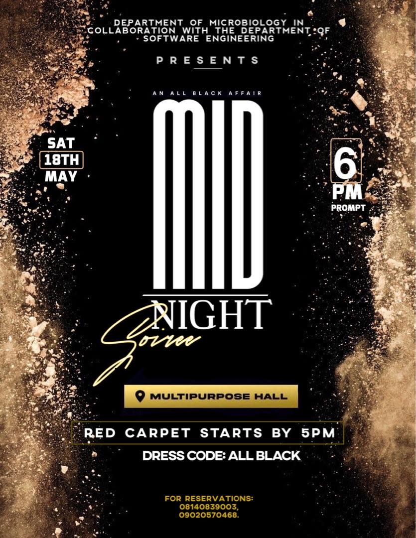 Midnight Soirée (An all black dinner ) poster
