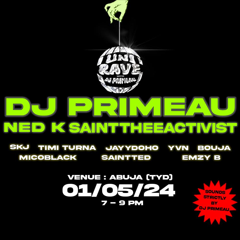 UniRave with DJ Primeau poster