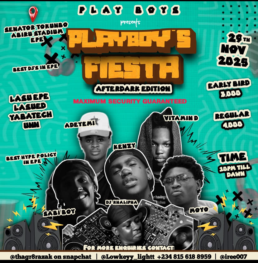 PLAYBOY'S FIESTA(after dark EDITION) poster
