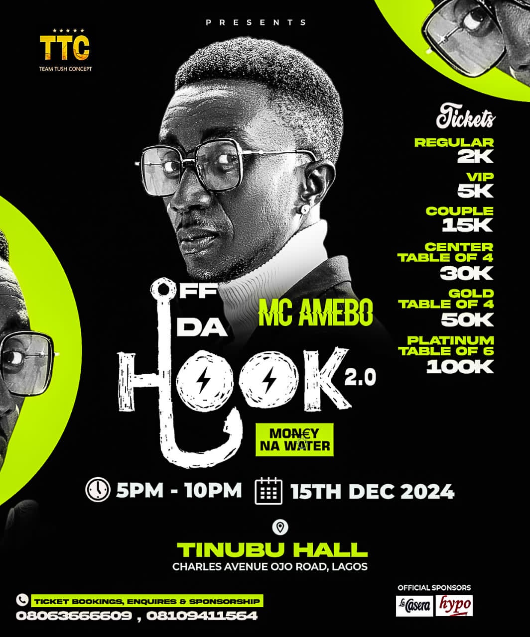 MC AMEBO OFF DA HOOK 2.0 (money na water)