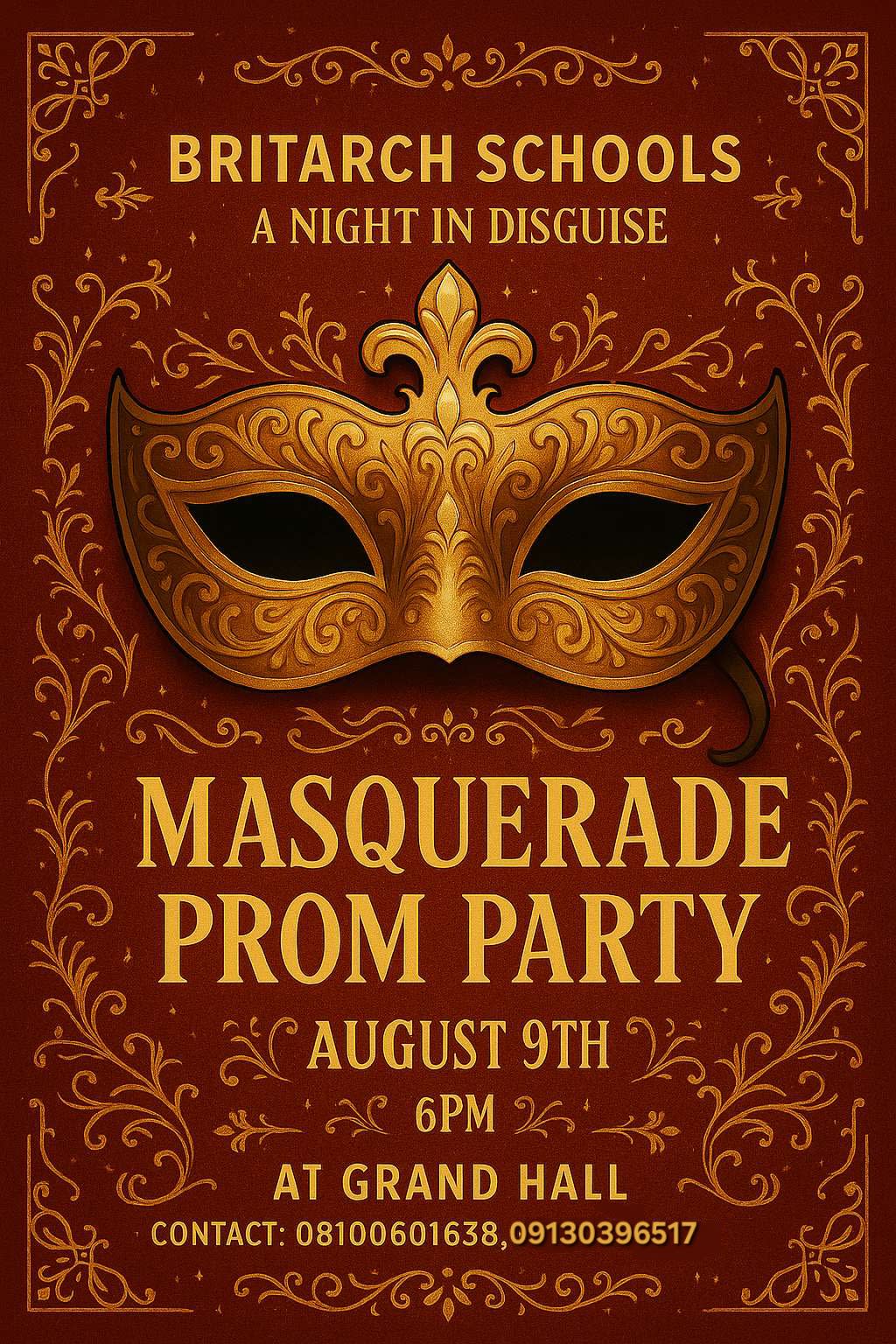 BRITARCH PROM PARTY 2025 poster