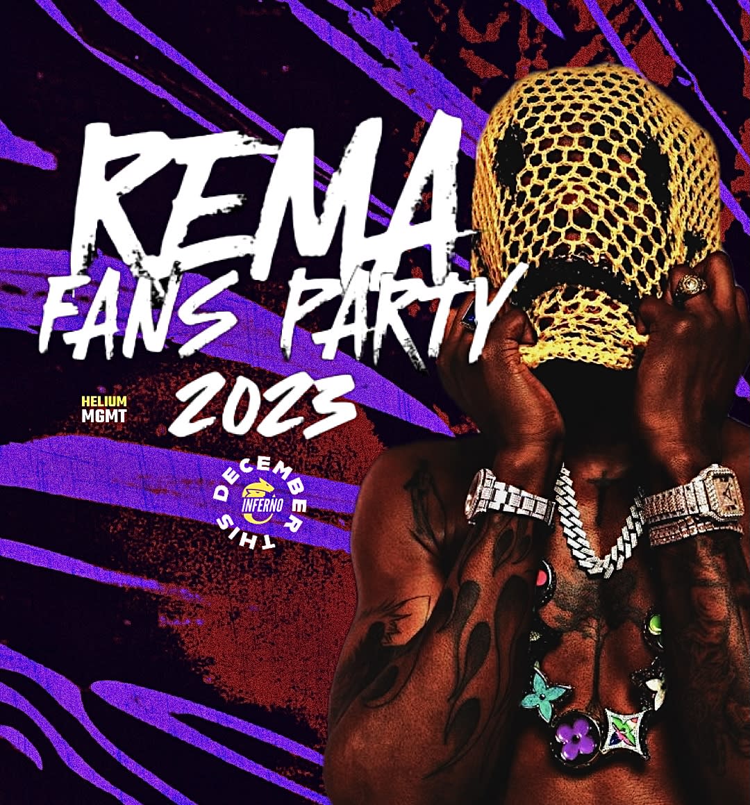 REMA FANS PARTY 2023 | RAVE LORDÉ FESTIVAL poster