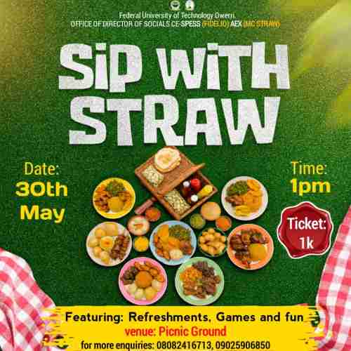 Sip with straw