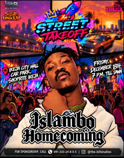 STREET TAKEOFF ISLAMBO HOMECOMING