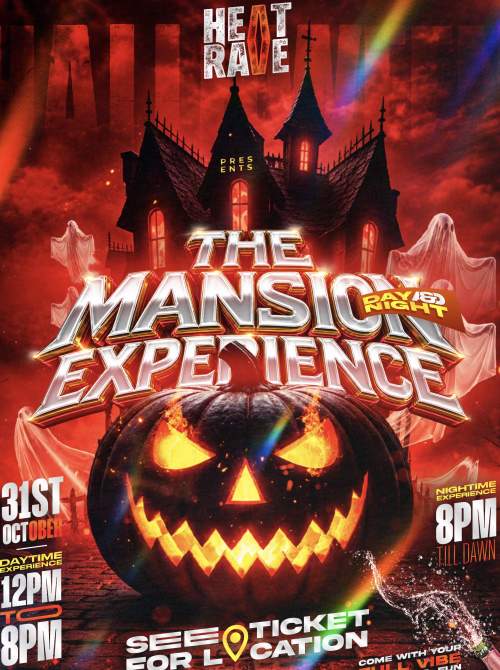 Heat rave(The Mansion Experience )Halloween edition. poster