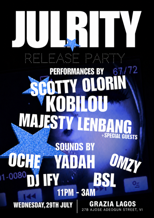 JULRITY RELEASE PARTY poster