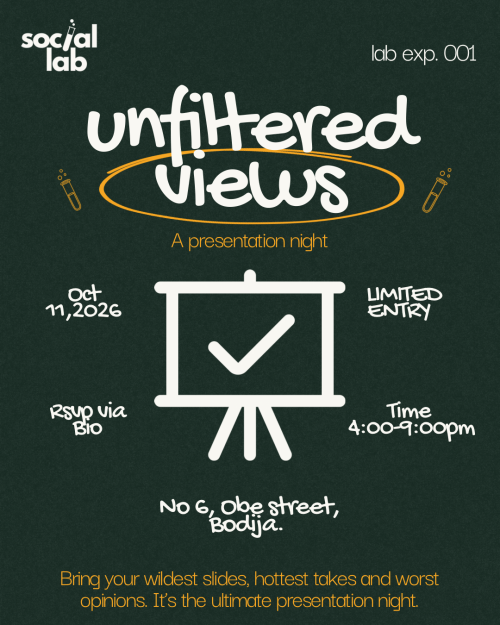 Unfiltered views;  A presentation night