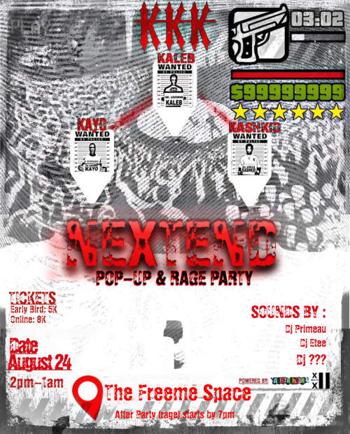 NEXTEND (Pop-up and Rage poster
