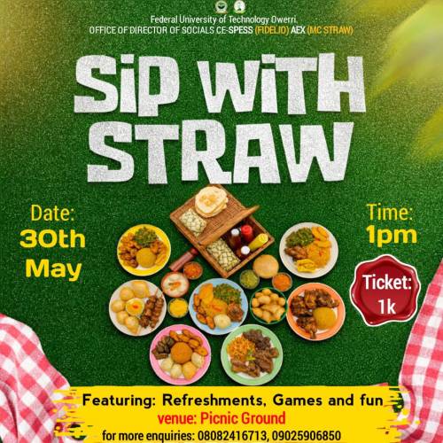 Sip with straw