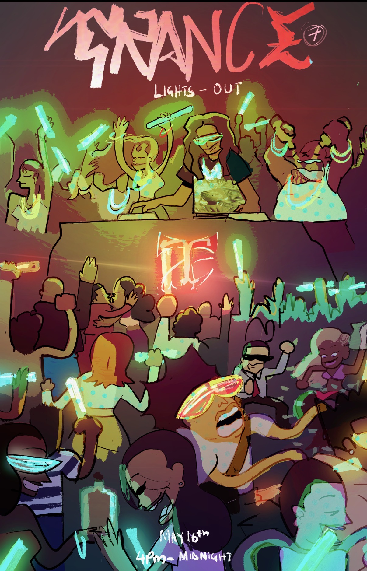Trance 7 : Lights Out event poster