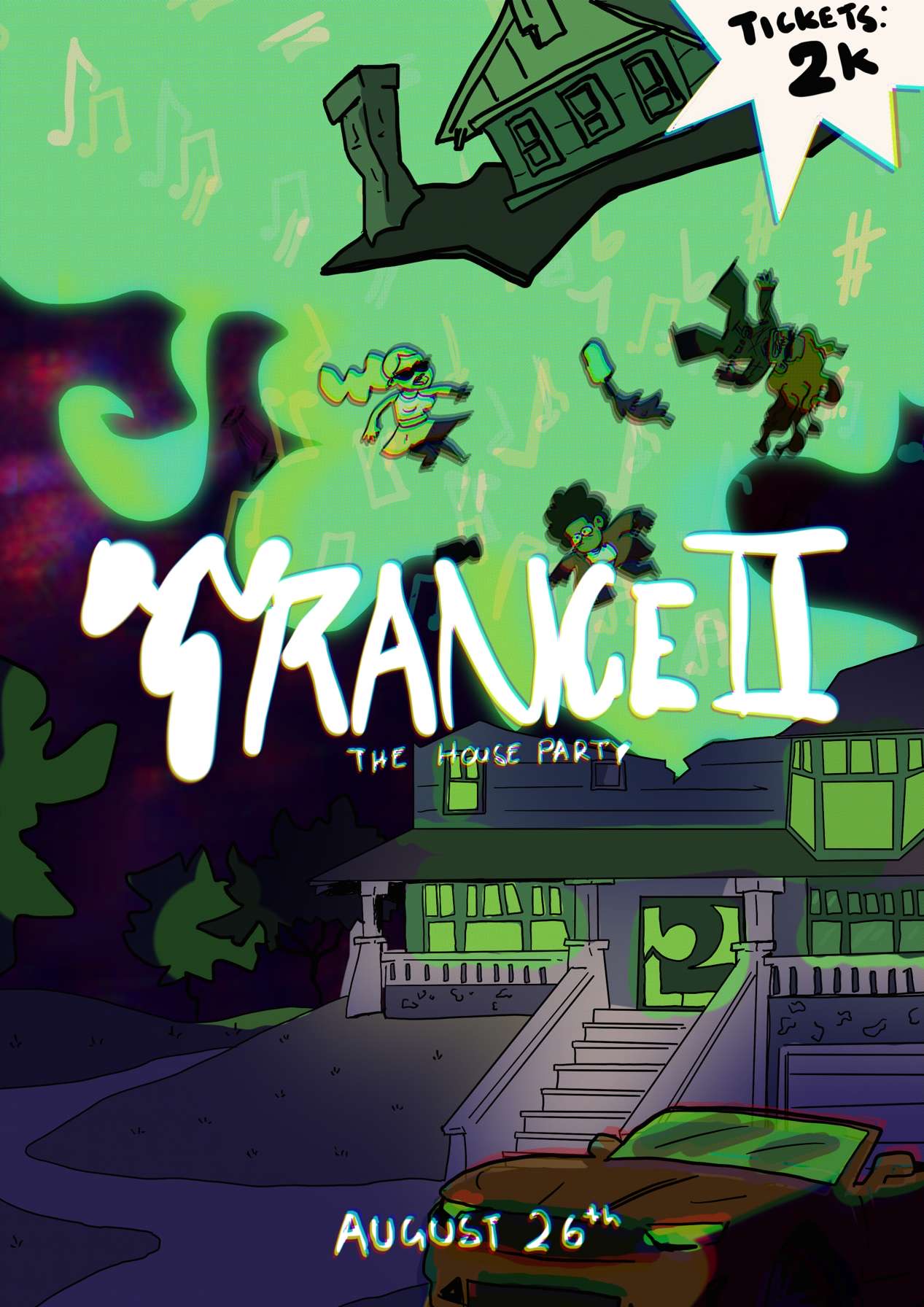 Trance II: The house party event poster