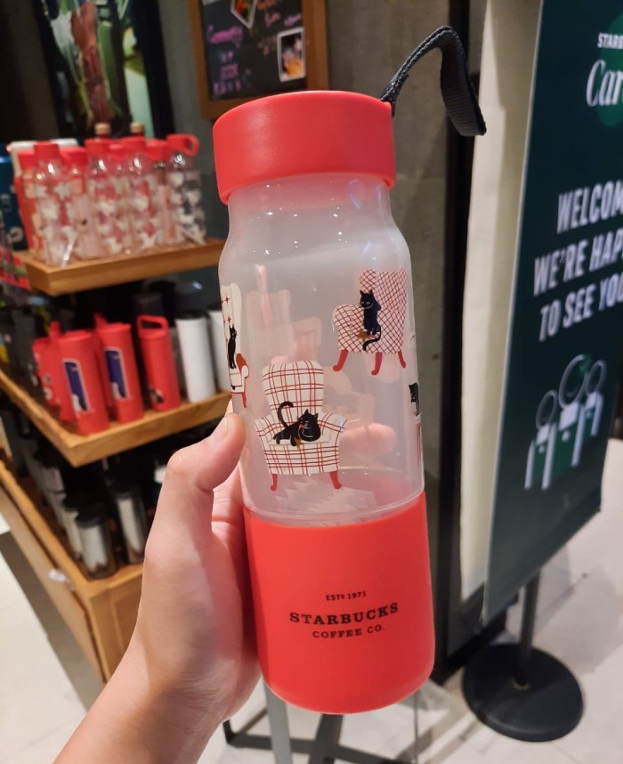 Jual Tumbler Starbucks Holiday Edition Black Cat Motif 2020 (Kode A 001