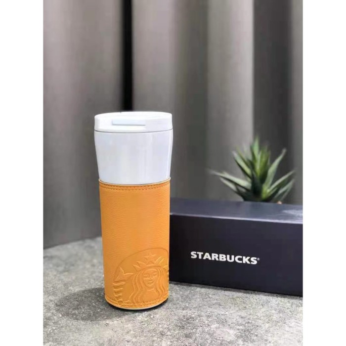 Jual Starbucks Tumbler Leather Edition Putih (Kode A 010