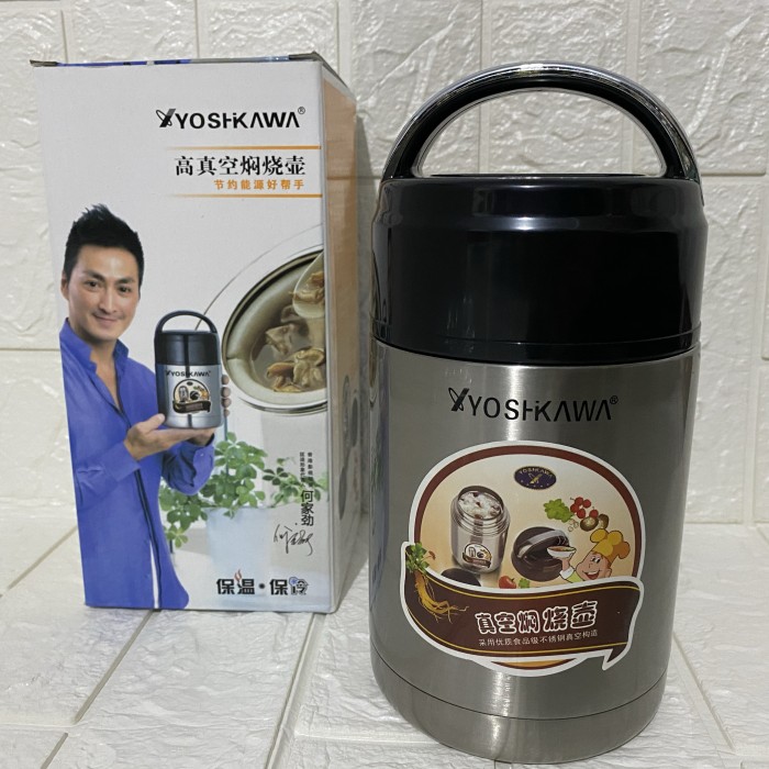 Jual Food Jar Termos Yoshikawa 8ooml Tahan 12 Jam (kode A 001)) Di