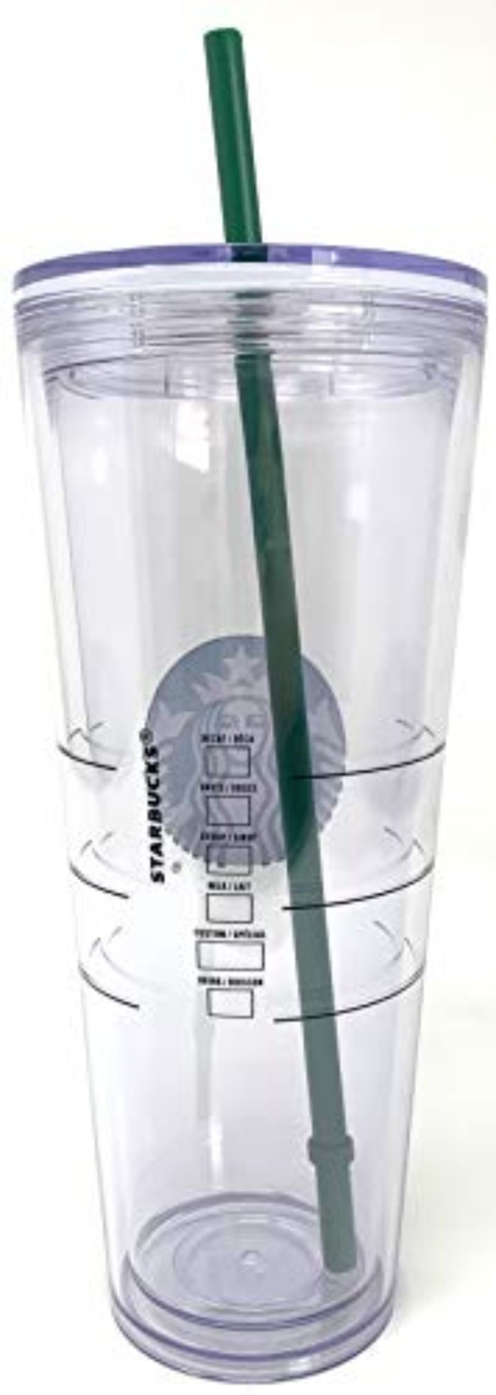 Jual Starbucks Cold Cup Clear Venti Tumbler Traveler With Green Straw Logo Kode A Di