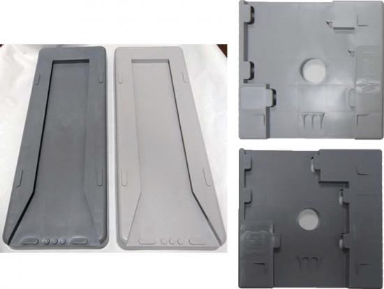 Lベース・120角55×20cm・1.5Kg・ダークグレー（最低発注数12）