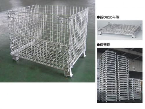 メッシュパレット　Sサイズ1000×800×H850mm・50kg　電気メッキ