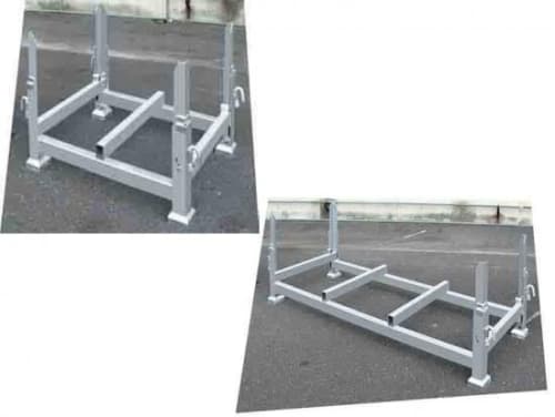 単管パイプ用パレットH702×1930×645mm・57kg