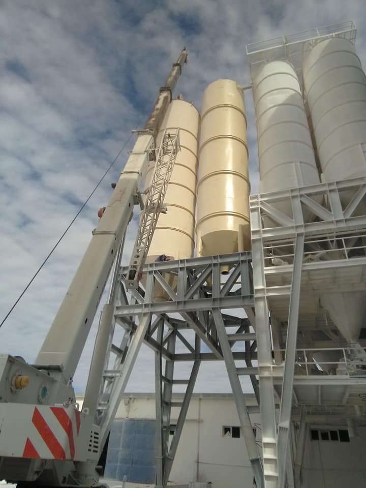 Fabrication et installation de silos de stockage de 80 tonnes à Tataouine
