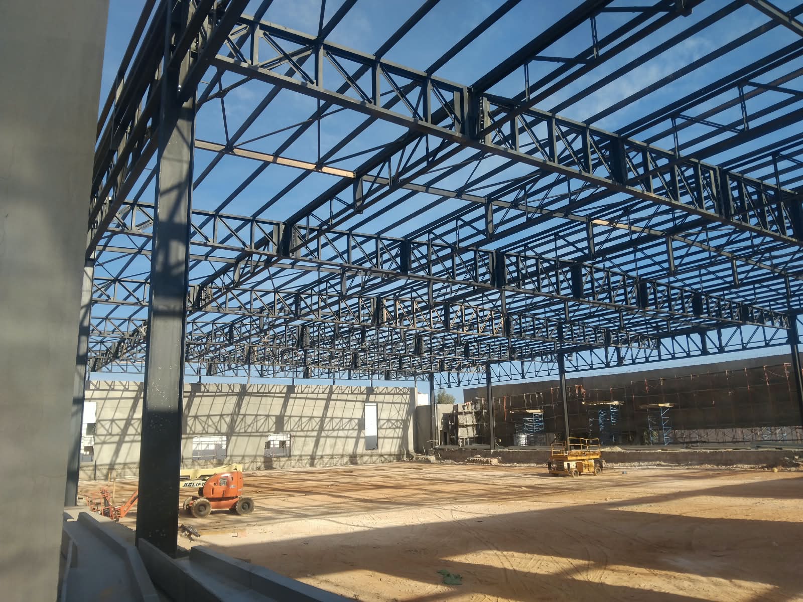 Charpente métallique — Chantier en cours